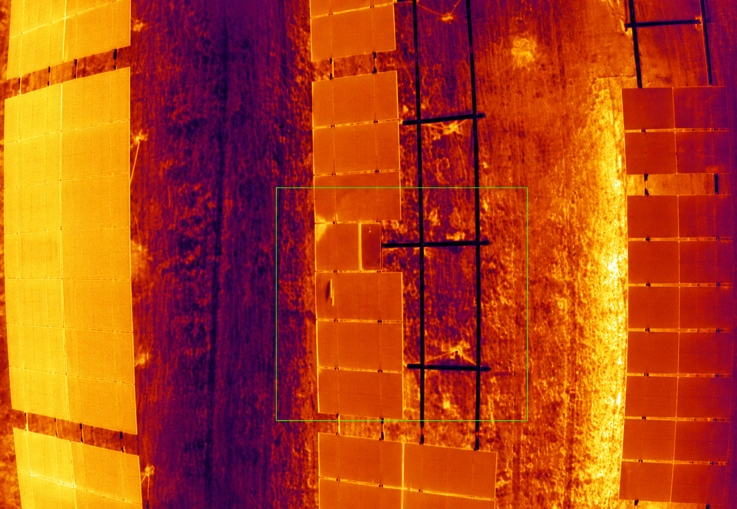 Termografía de paneles solares